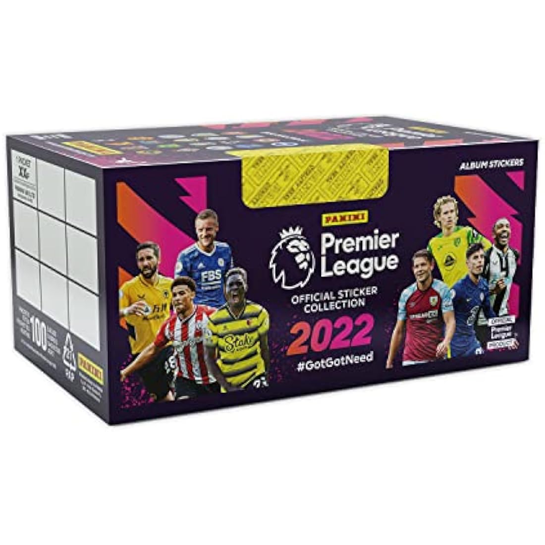 Panini Premier League 2022 Sticker Collection – 100 Packs (500 Stickers)