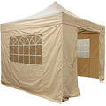 All Seasons Gazebos 2.5x2.5m Heavy Duty Waterproof Pop Up - Beige