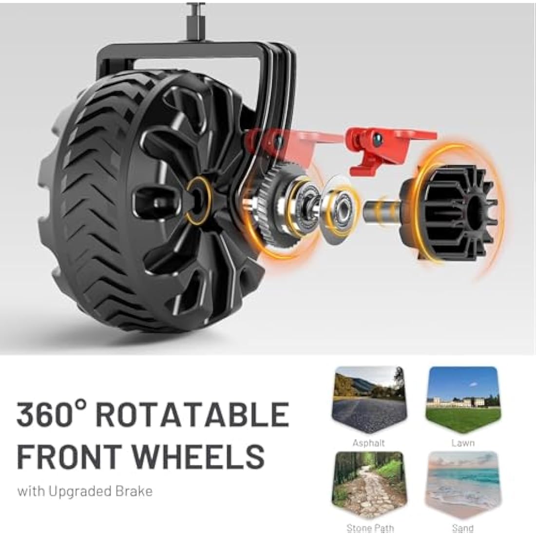 TIMBER RIDGE Heavy Duty Folding Camping Trolley | 200L Beach Wagon