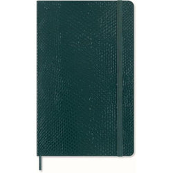 Moleskine Vegan Python-Effect Notebook | Large 13x21cm Journal - Green