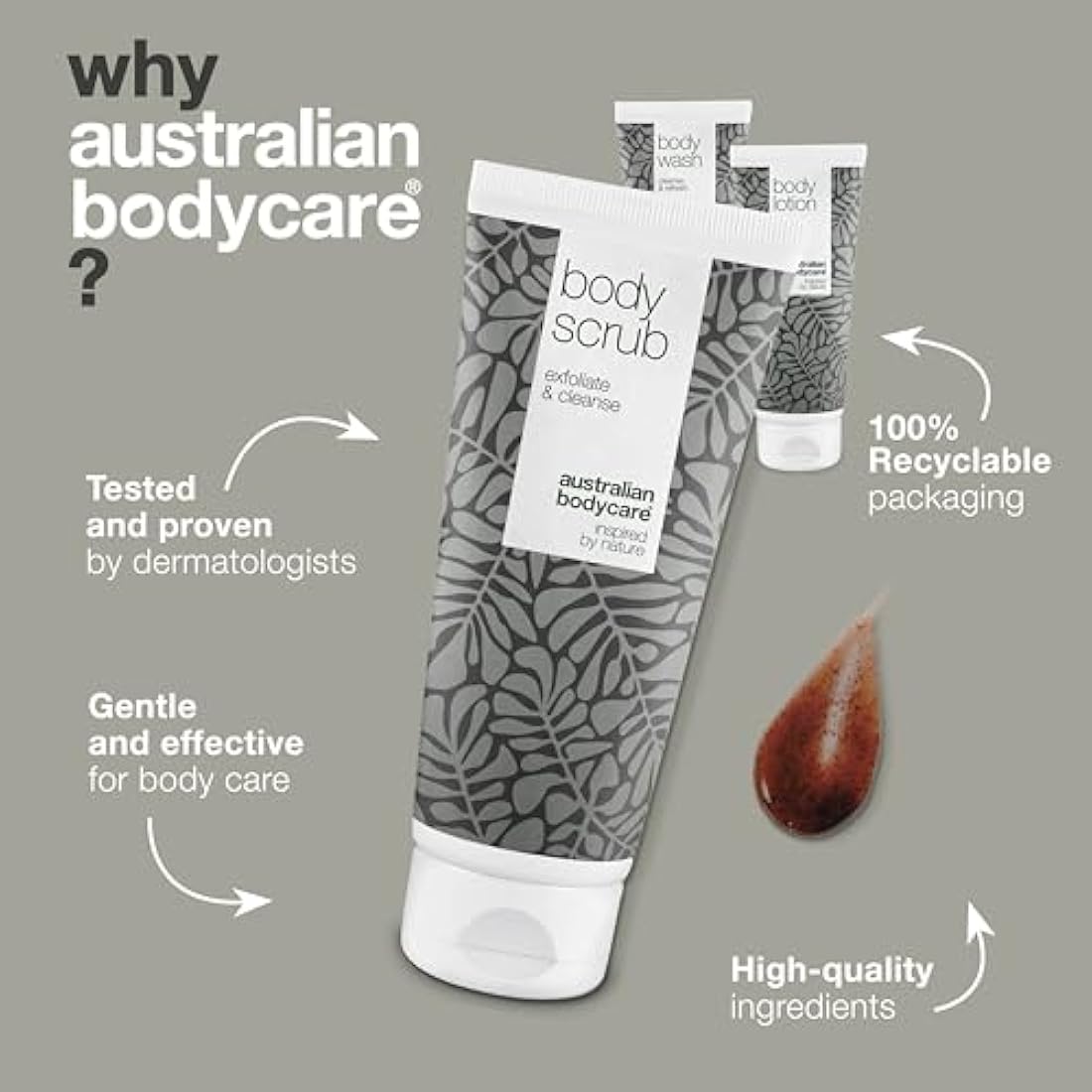 Australian Bodycare Back & Bottom Acne Kit | 3-Step Tea Tree Oil Set