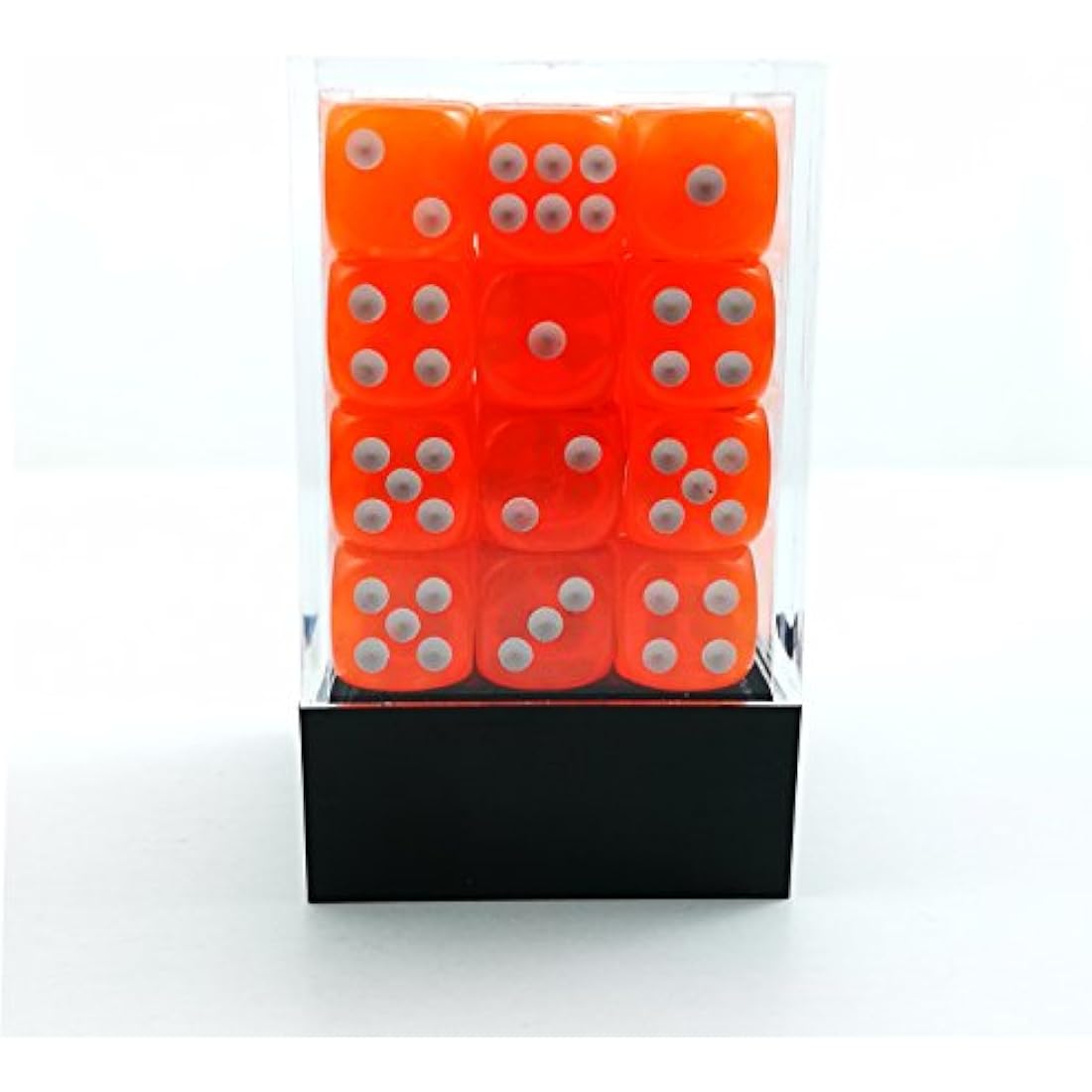 Bescon 12mm D6 Dice Set - 36 Translucent Orange Six Sided Dice
