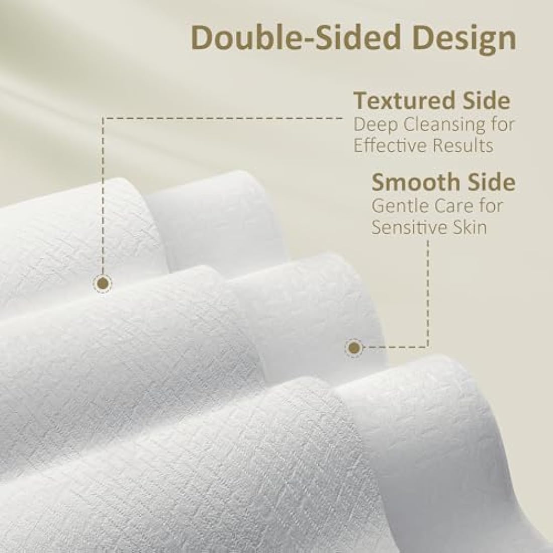 Ourmed Life Disposable Face Towels | Biodegradable XL Dry Wipes | 150 Count