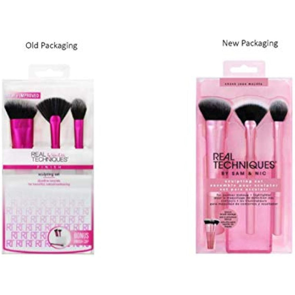 Real Techniques Sculpting Makeup Brush Set | 4-Piece Contouring Kit