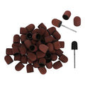 Nail Sanding Bands Kit | 50pcs 180 Grit Caps & 2 Shafts