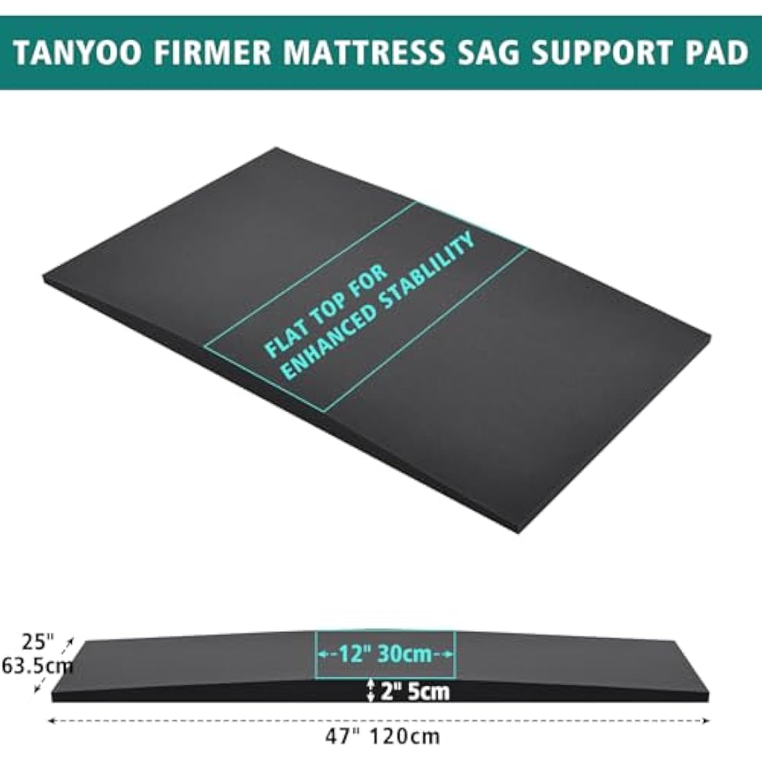 TANYOO Sagging Mattress Support - High Density Foam Bed Repair Pad