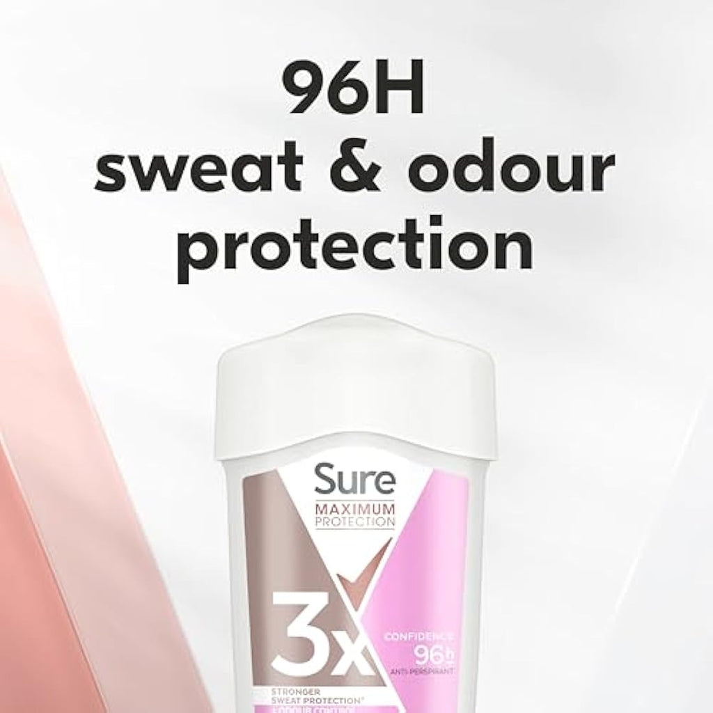 Sure Maximum Protection Confidence Deodorant Stick - 6 x 45ml
