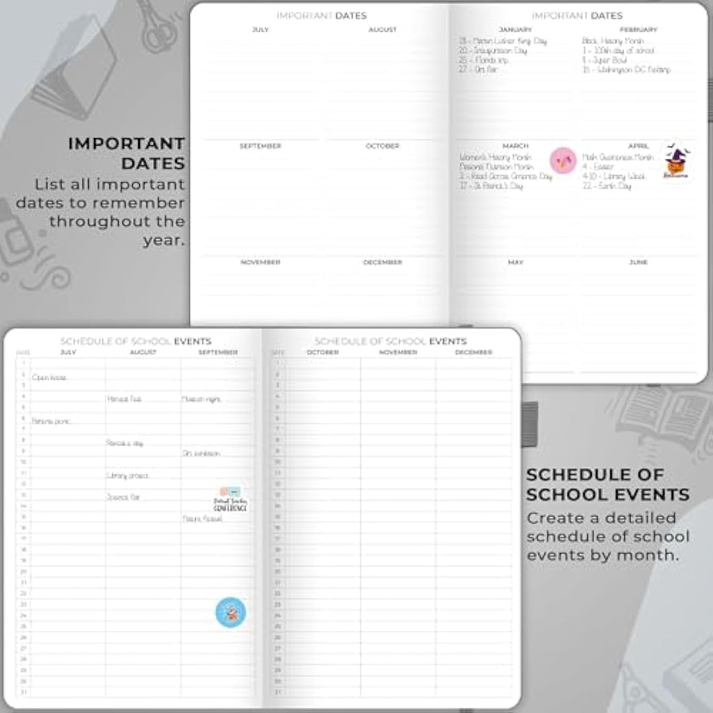 Clever Fox Teacher Planner – Undated A5 Hardcover Lesson Plan Book