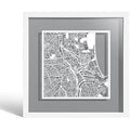 Aberdeen Paper Cut Map Wall Art | Jolof Store Framed Decor 23x23cm