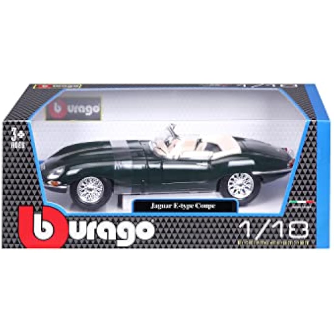 Bburago Jaguar E-Type Cabriolet 1961 – 1:18 Scale Diecast Model Car