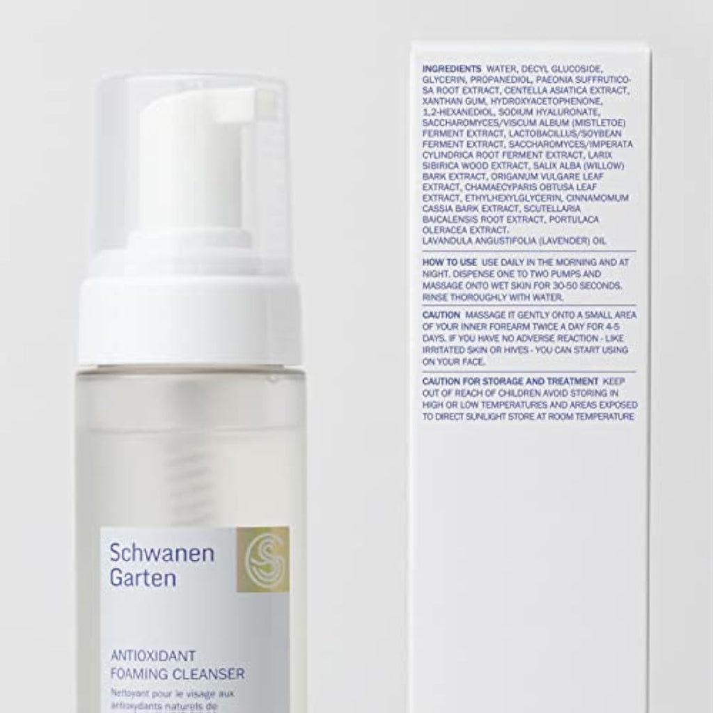 Schwanen Garten Antioxidant Foaming Cleanser | pH-Balancing Vegan Skincare