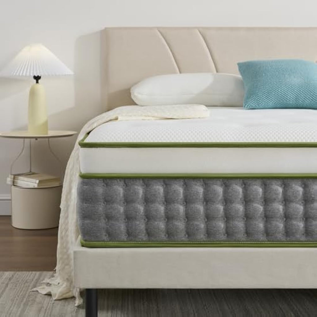 Hiimgo Hybrid Single Mattress | 10.6 Inch Memory Foam & Pocket Springs