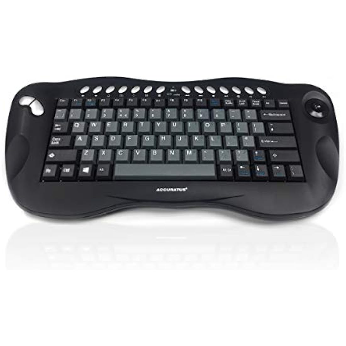 Accuratus Toughball 2 – Wireless Mini Keyboard with Optical Trackball