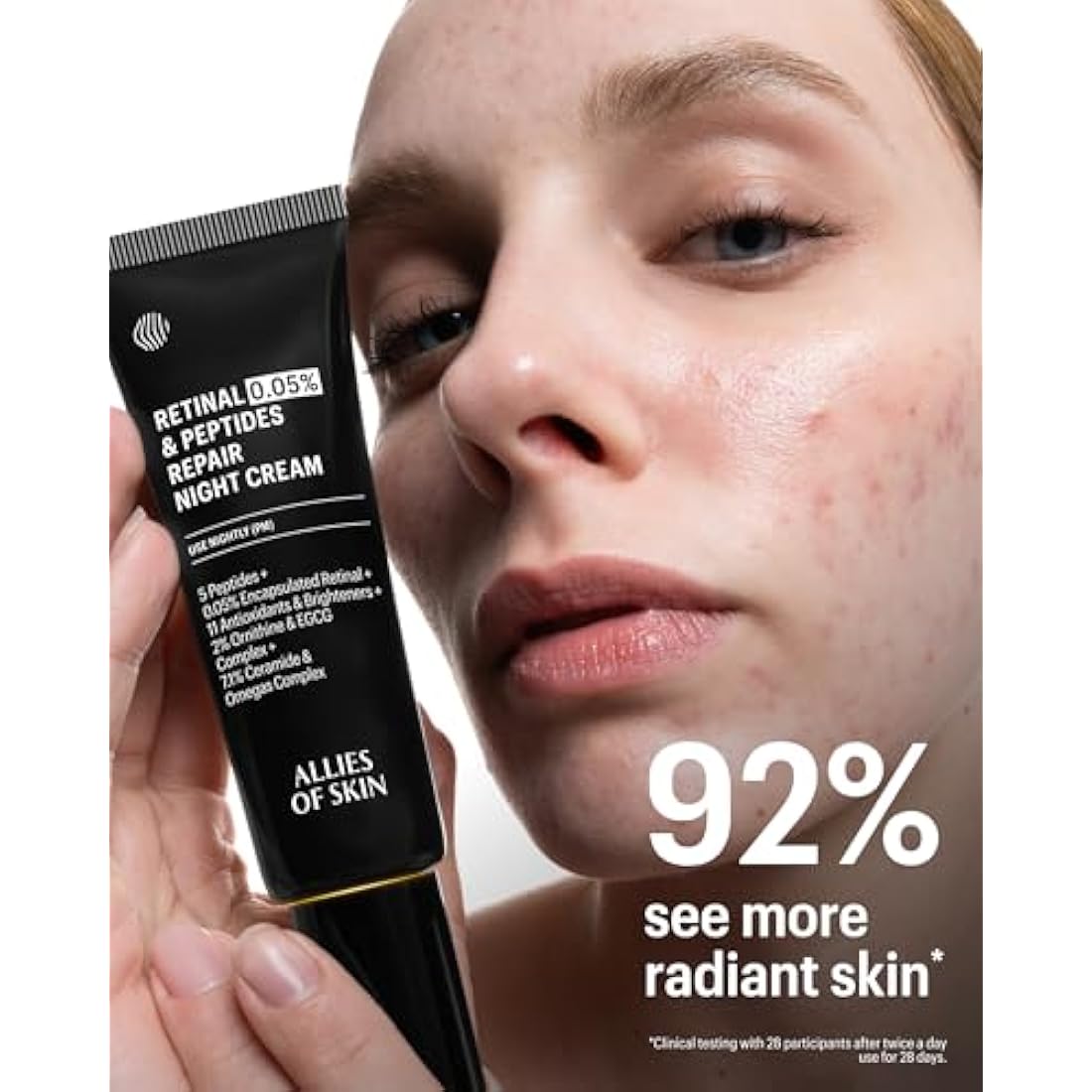 Allies of Skin Retinal 0.05% Peptides Repair Night Cream | 50ml