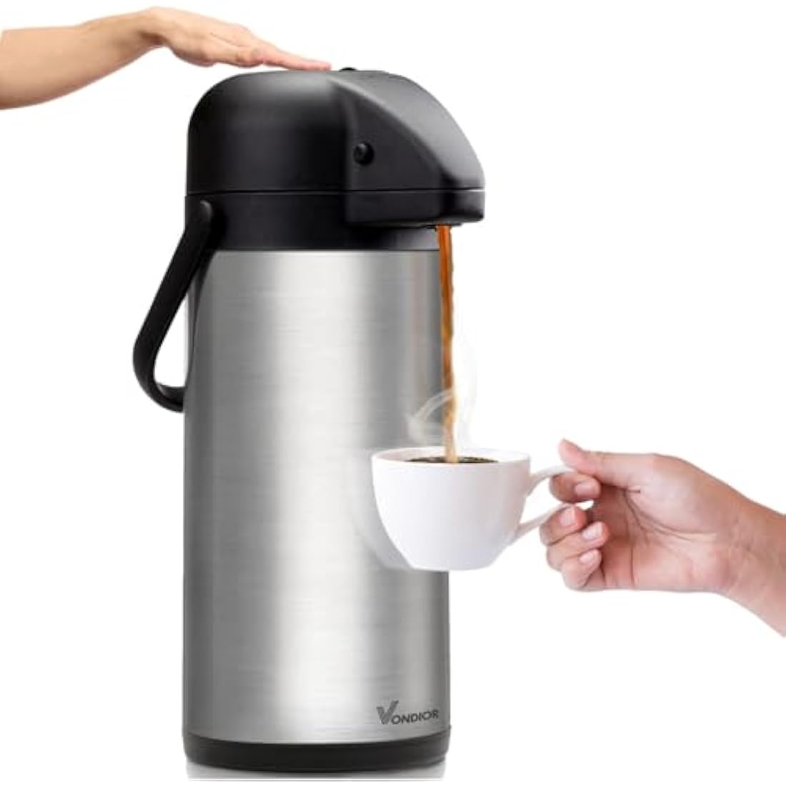Vondior 1.9L Thermal Coffee Carafe – Insulated Stainless Steel Airpot