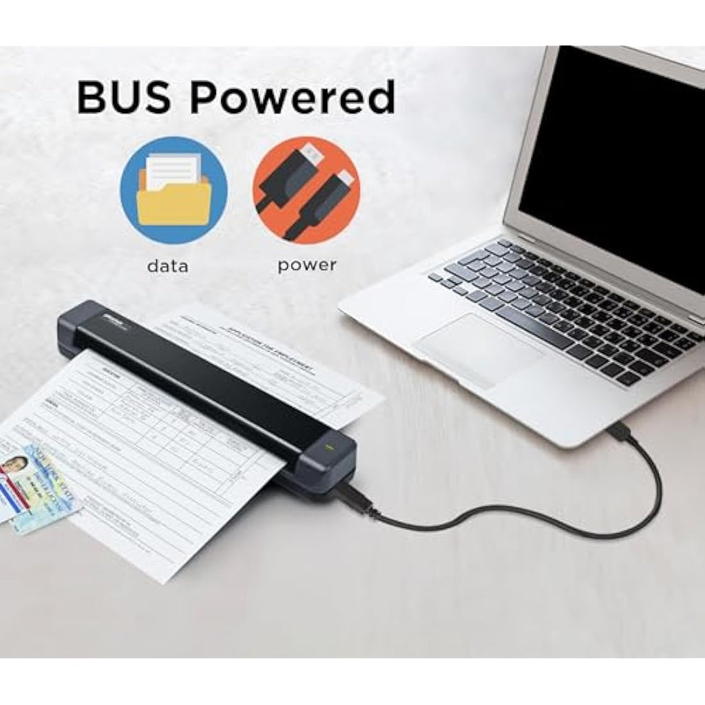 Plustek S410 Plus Portable A4 Document Scanner with OCR Software