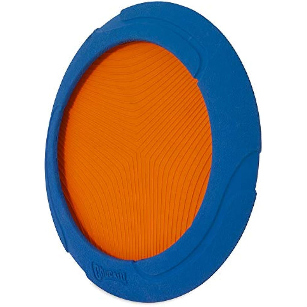 Chuckit! Ultra Flight Rubber Dog Frisbee – Durable Interactive Fetch Toy