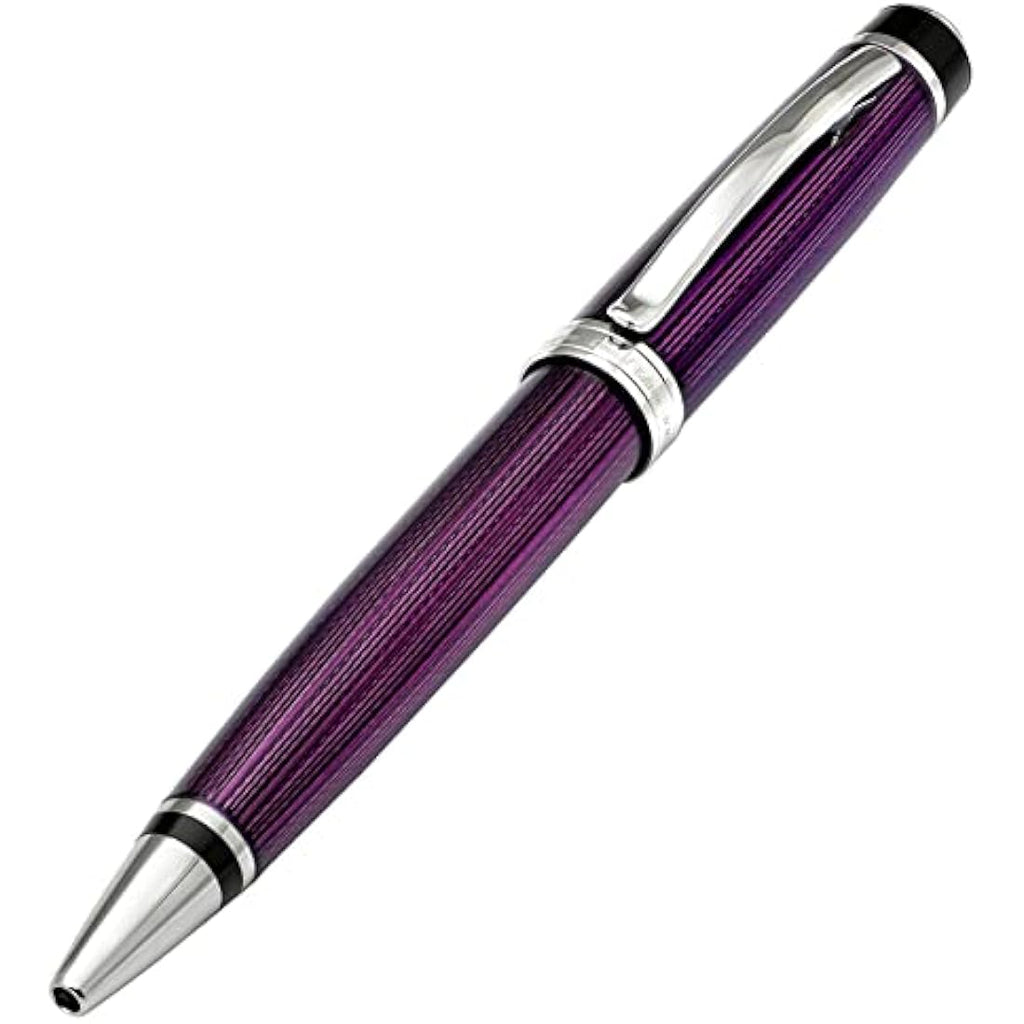 Xezo Incognito Purple Metallic Ballpoint Pen | Platinum Plated Brass