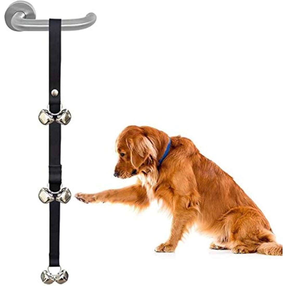 ADOGO Dog Potty Training Door Bells – Adjustable Length Puppy Toilet Aid