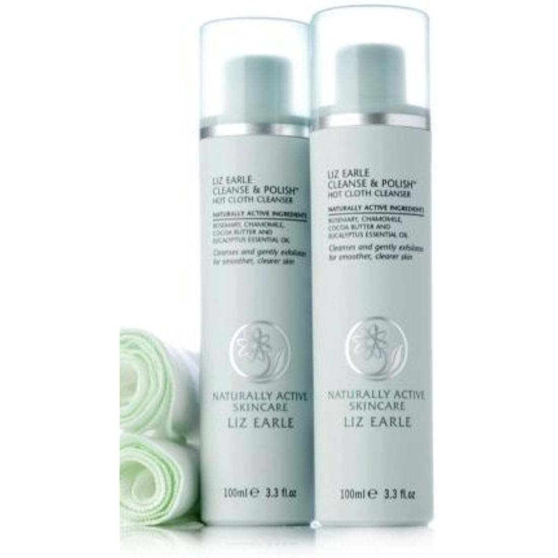 Liz Earle Cleanse & Polish Hot Cloth Cleanser Duo - 2x100ml & Muslin Cloths