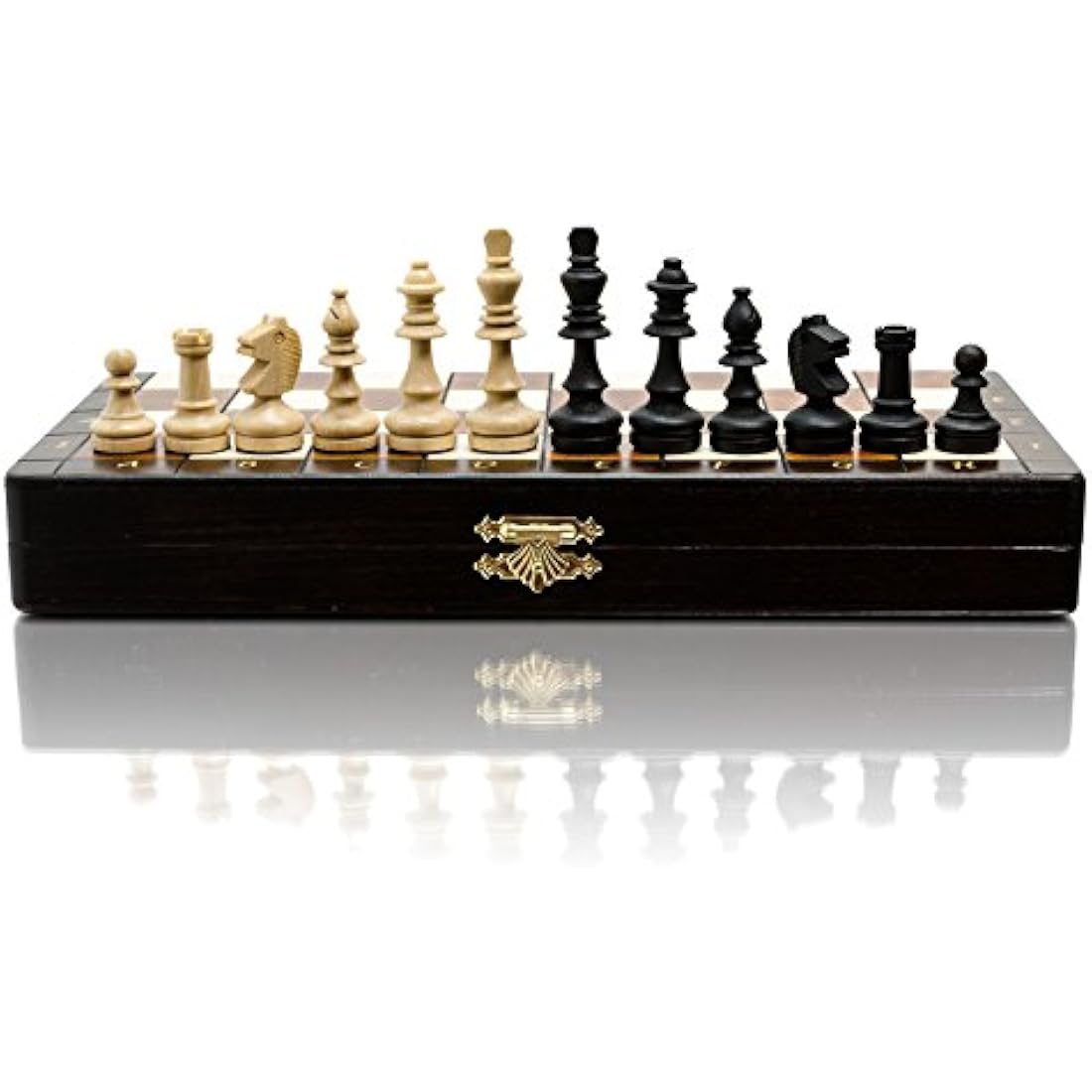 Master of Chess Magnetic Wooden Chess Set – 11 Inch Handmade Travel Set