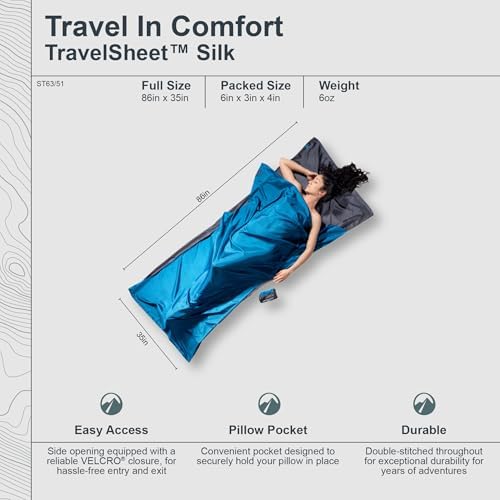 Cocoon Silk Sleeping Bag – Jolof Store Lightweight Travel Liner