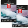 NUCASSO A3 Watercolour Paper Pad - 2 Pack 300 GSM Cold-Pressed