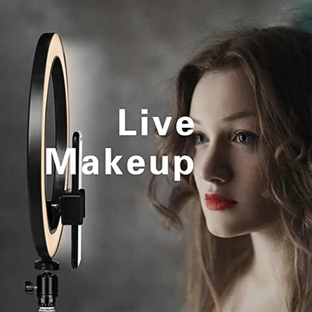 AIXPI 10" Ring Light with 67" Tripod Stand and Phone Holder