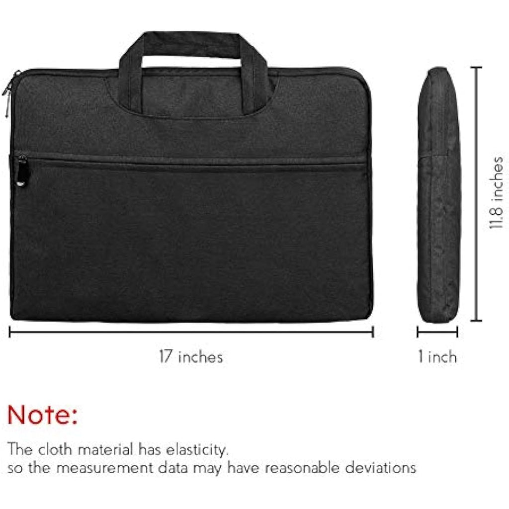 Jolof Store Laptop Sleeve – 14-17.5 Inch Portable DVD Player Bag, Black