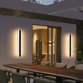 Mikeru 80cm Outdoor LED Wall Lights | 2-Pack 28W Modern IP65 Garden Sconce