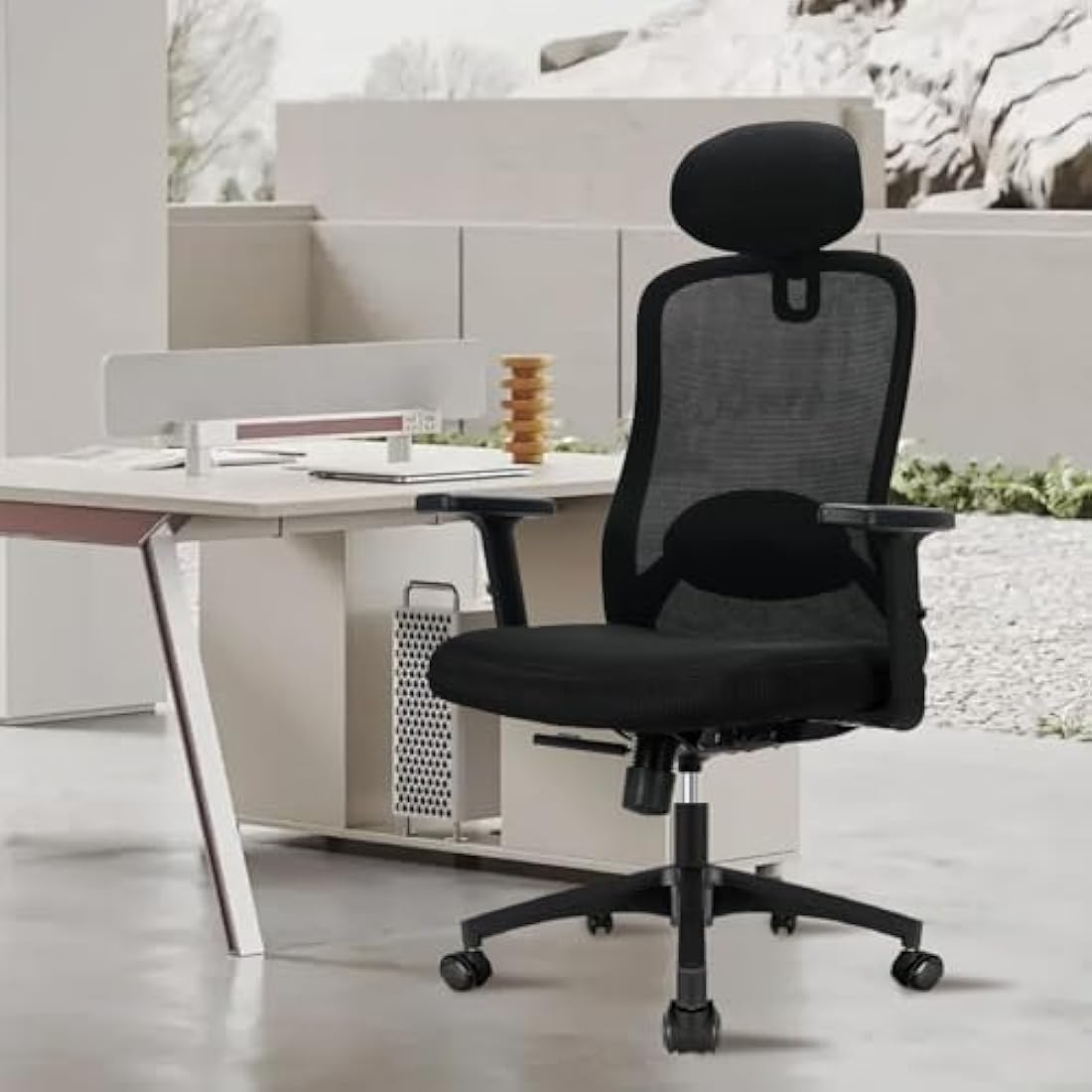 Durrafy Ergonomic Mesh Office Chair – High Back Desk Chair with Lumbar Support