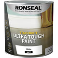 Ronseal Stays Ultra Tough Matt Interior Paint - White, 2.5 Litre