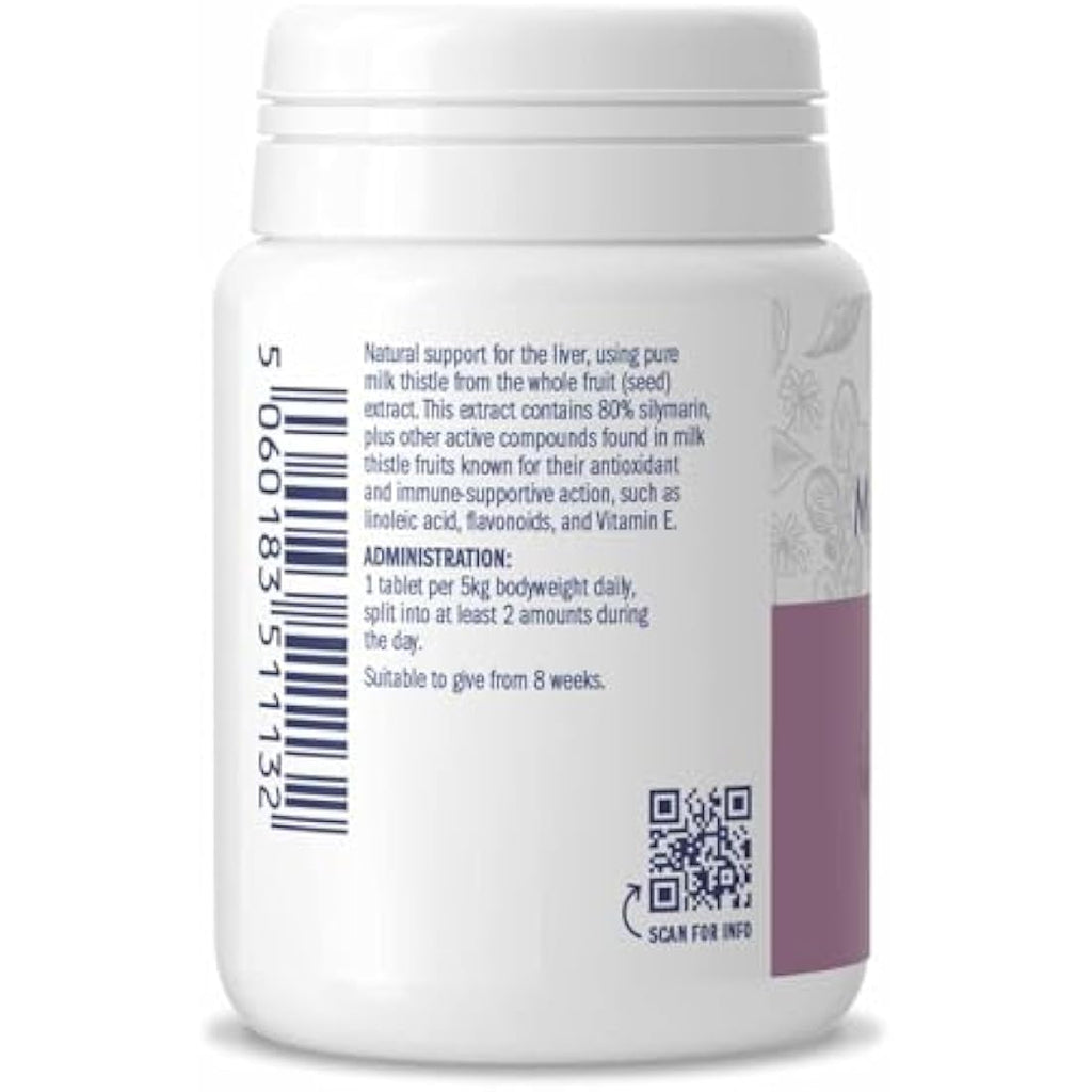 Dorwest Milk Thistle Tablets for Dogs and Cats – Liver Support, 200ct