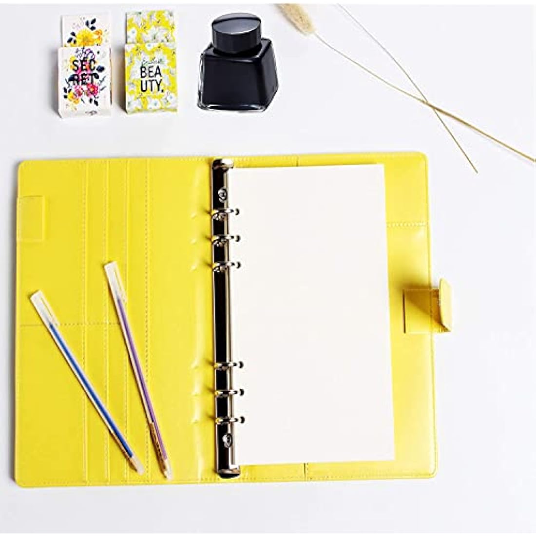 Jolof Store A5 Dotted Planner Refill Paper | 6-Hole Binder Inserts, 135 Sheets