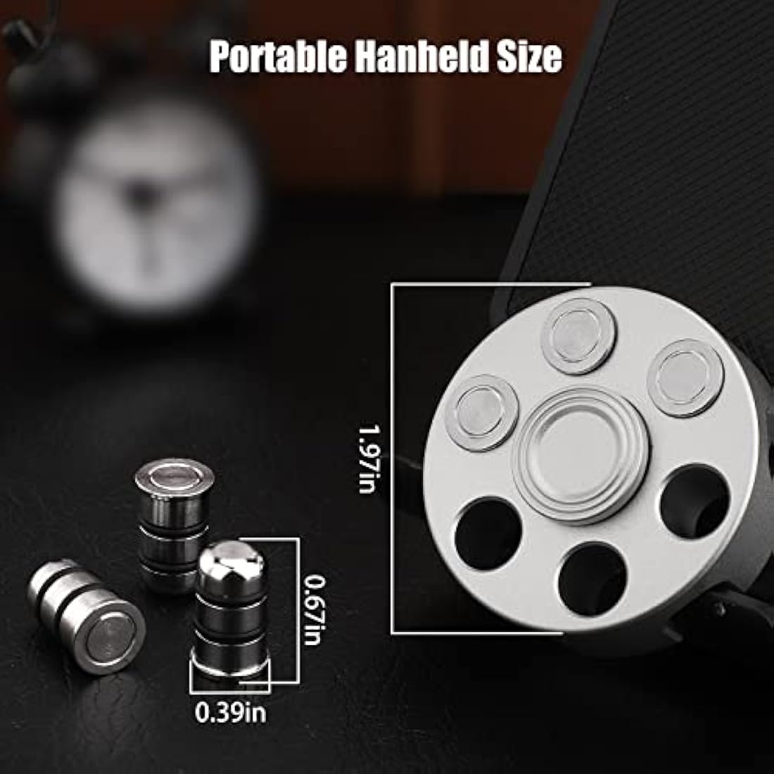 Metal Fidget Spinner – Silver Alloy Stress Relief Toy
