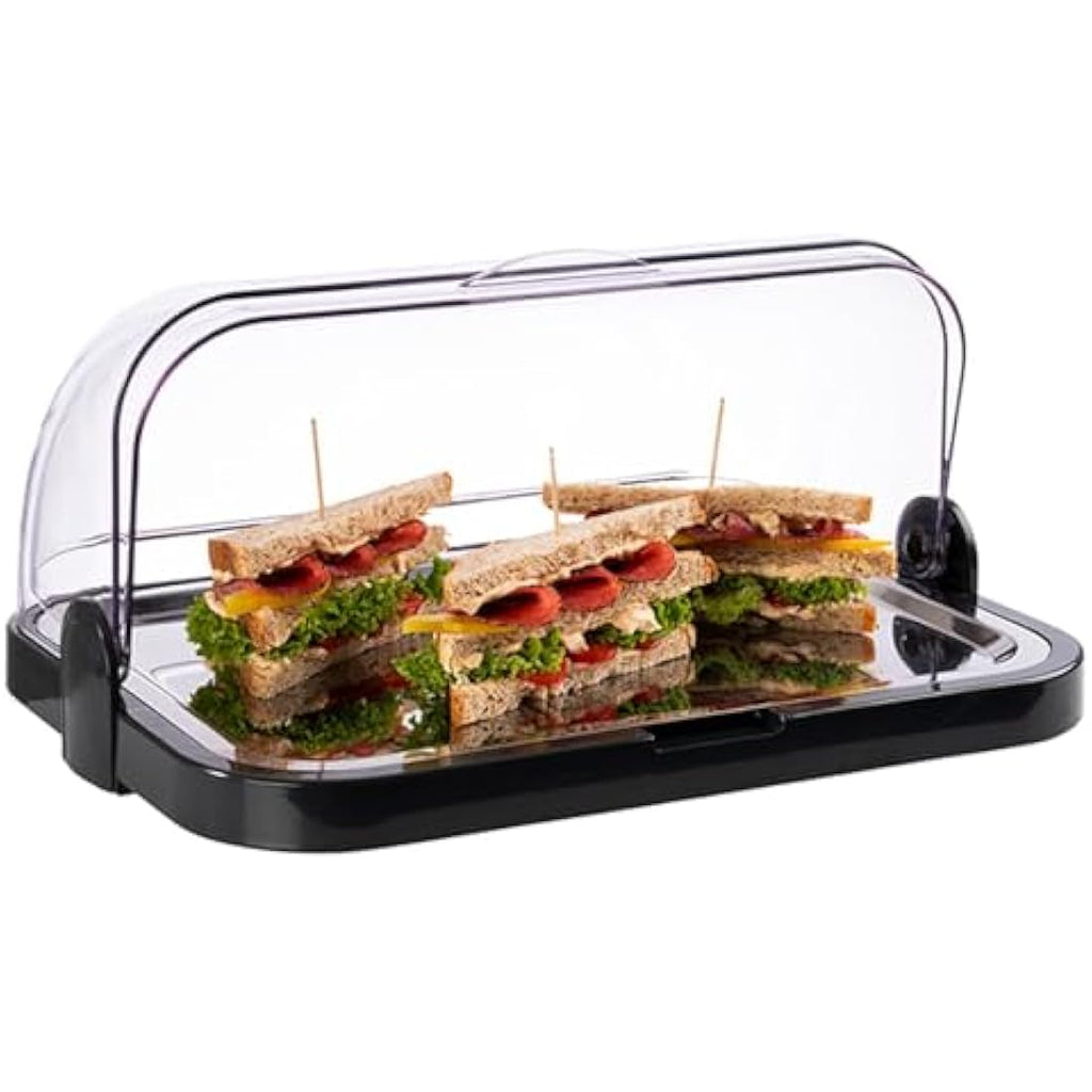 APS Buffet Showcase – Double-Sided Cooling Display with Roll-Top