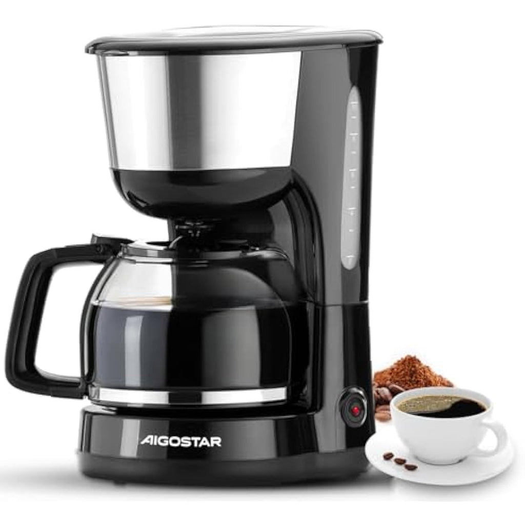 Aigostar Drip Coffee Machine | 1.25L Filter Coffee Maker with Reusable Filter