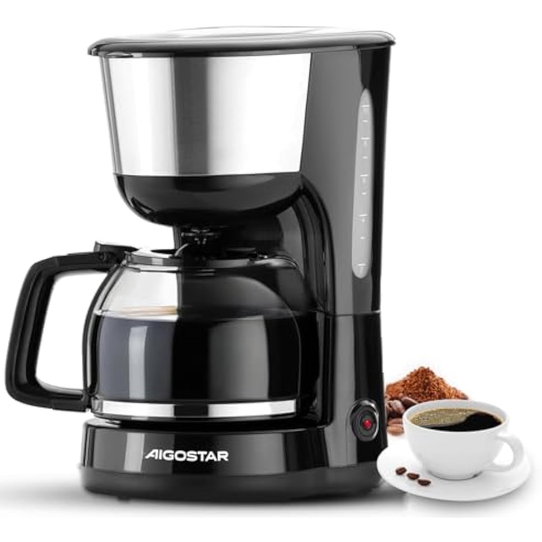 Aigostar Drip Coffee Machine | 1.25L Filter Coffee Maker with Reusable Filter