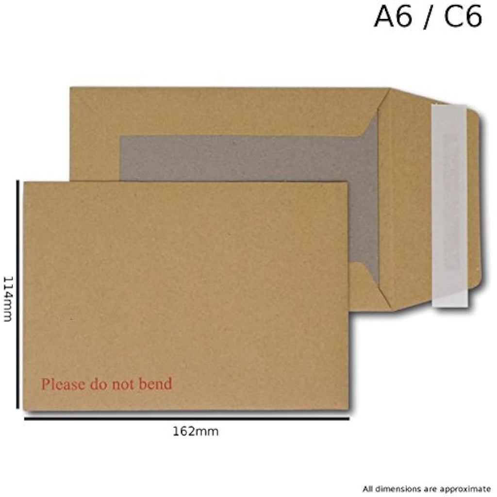 EPOSGEAR C6 Board Backed Envelopes – Brown Peel and Seal (50 Pack)