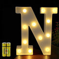 HONPHIER LED Marquee Letter Lights – Battery Operated Alphabet Sign (N)