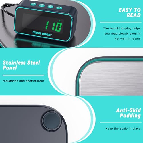 GRAM PRES Digital Shipping Scale | 86lb Stainless Steel Postal Scale