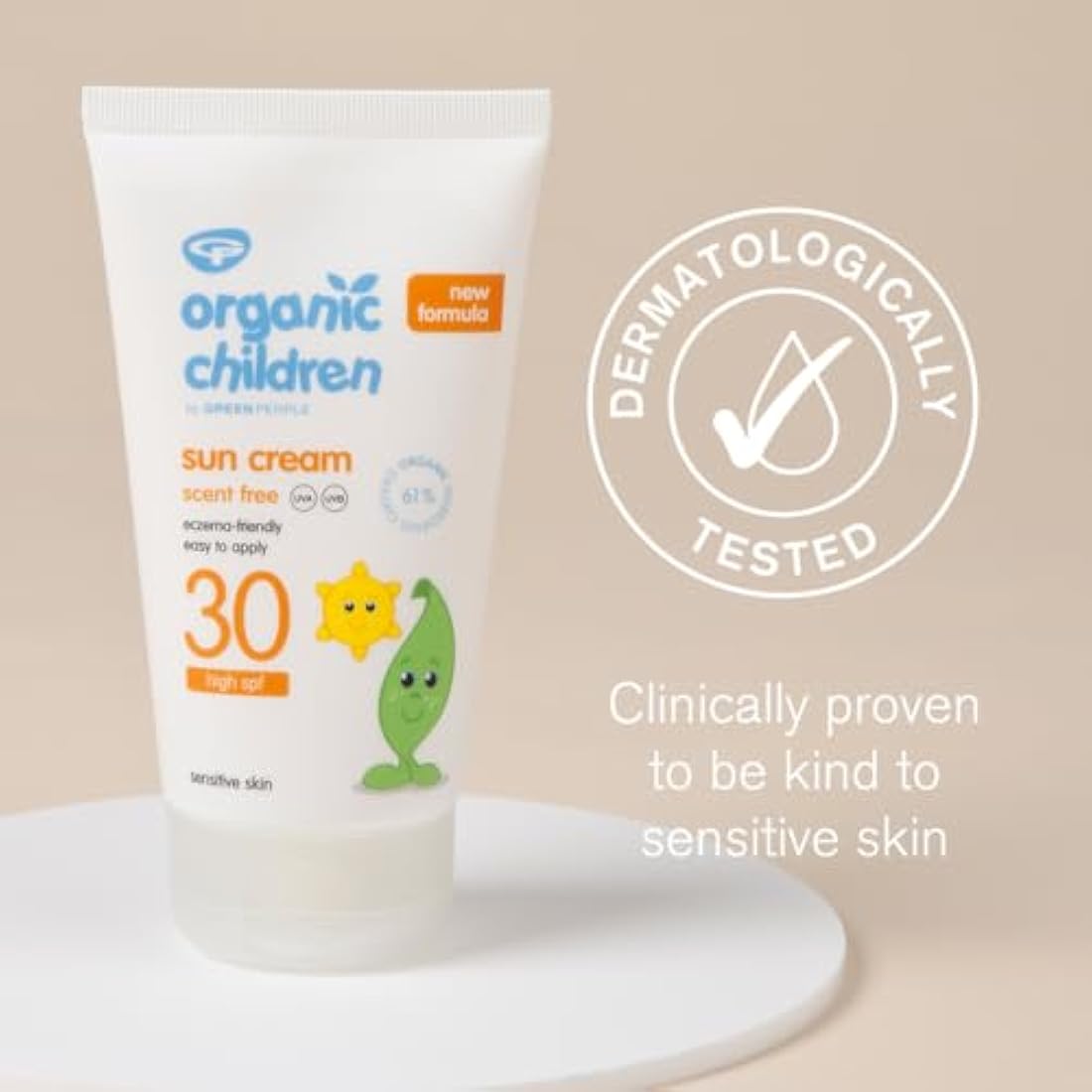 Green People Organic Children Sun Cream SPF30 – Scent Free Vegan 150ml