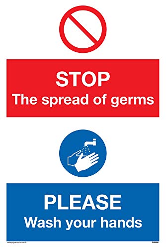 Wash Your Hands Sign |  Rigid Plastic Hygiene Signage