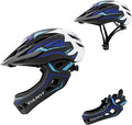 ONTYZZ Kids Full Face Bicycle Helmet with Detachable Chin Guard & Visor
