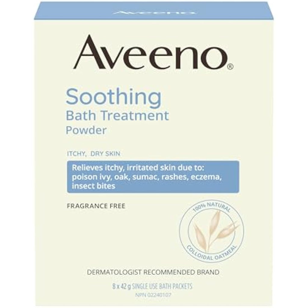 Aveeno Soothing Colloidal Oatmeal Bath Treatment for Itchy Skin - 8 Pack