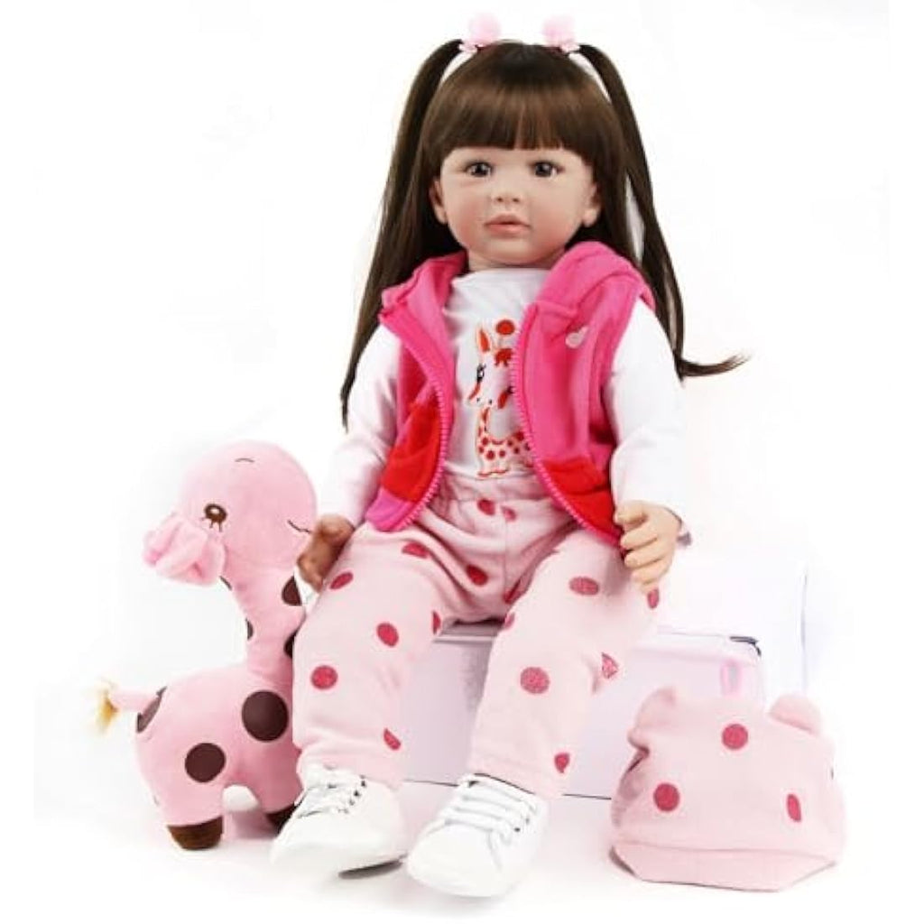 ZIYIUI 24" Reborn Baby Doll - Realistic Soft Silicone Vinyl Asian Girl