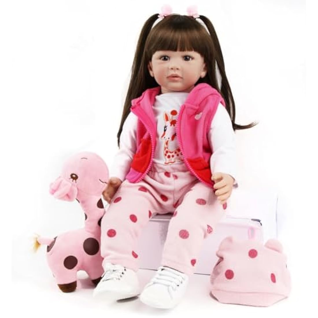 ZIYIUI 24" Reborn Baby Doll - Realistic Soft Silicone Vinyl Asian Girl