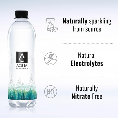AQUA Carpatica Sparkling Mineral Water – 1.5L x 6 Pack | Nitrate-Free