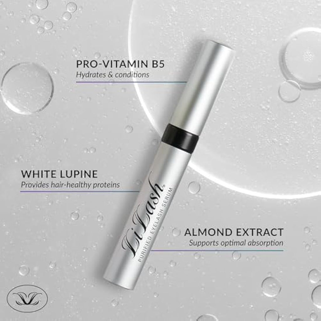 LiLash Eyelash Growth Serum – Vegan Lash Enhancer for Sensitive Eyes (4mL)
