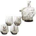 Halo Master Chief Glass Decanter & 4 Tumbler Set | Official Xbox Barware